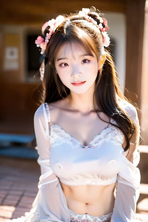 Japanese girl, fair skin. Tall and thin, with dark hair. underwear