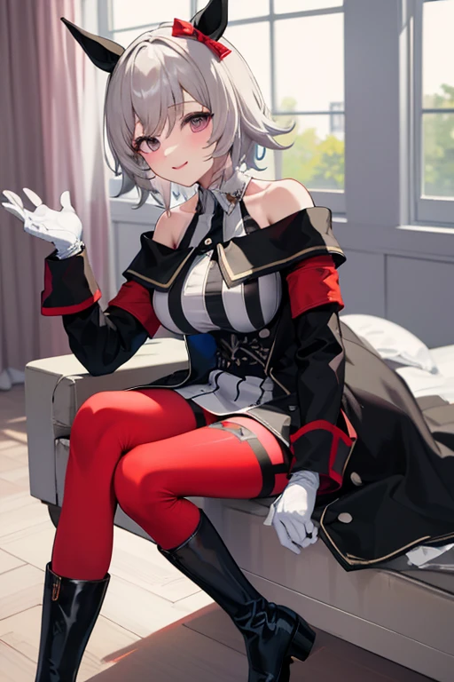 <lora:Topazzz-10:0.8>, highres, best quality, absurdres, topazhsr, looking at viewer, blush, bedroom, pajamas, pillow, lying