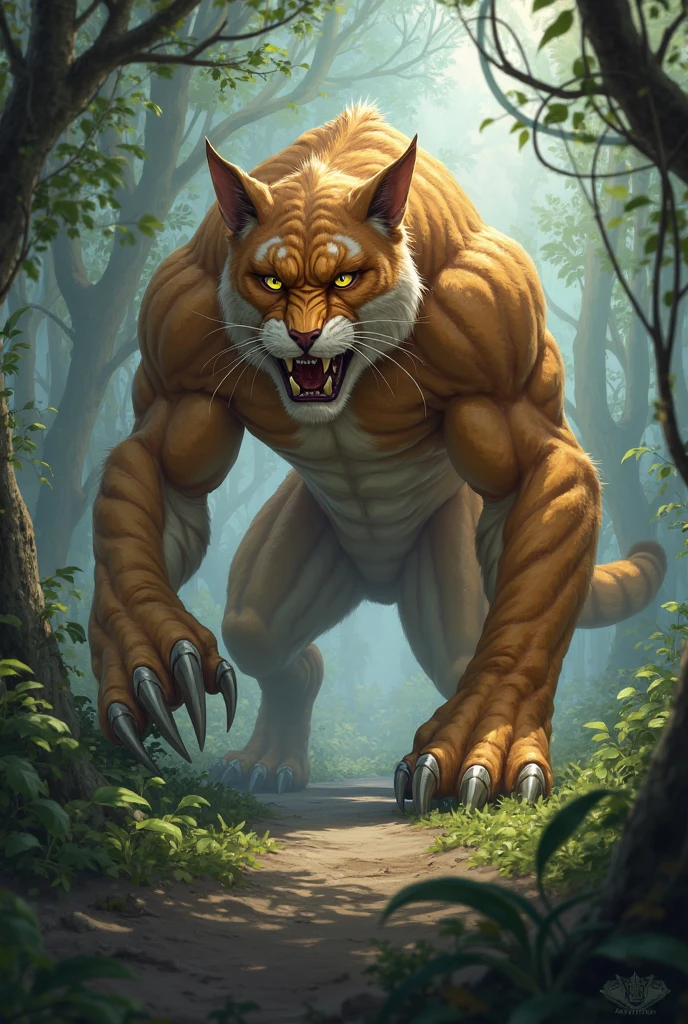 A humanoid cheetah in sunlong form, with much larger hairs and as if out of control, with anime features