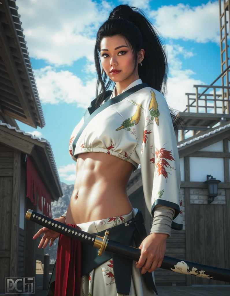 version girl , big boobs. katana