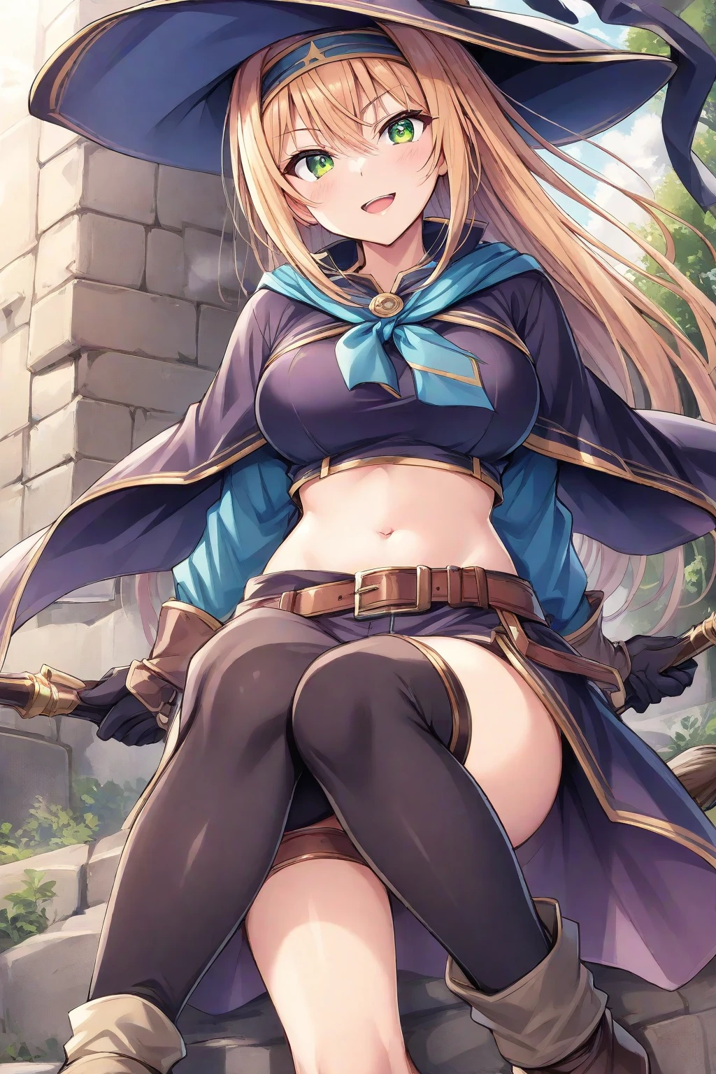 The purple-clothed blonde woman held two swords and a sword, 2. 5 D CGI anime fantasy artwork, posing with a sword, photorealestic, Realistic fantasy rendering, wlop and ross thran, Fanart Meilleure ArtStation, 3 D rendering character art 8 K, Ross Tran 8 K, alena aenami and artgerm, natalie from epic battle fantasy,Sharp eyes,Grim expression,Maple tree in the background