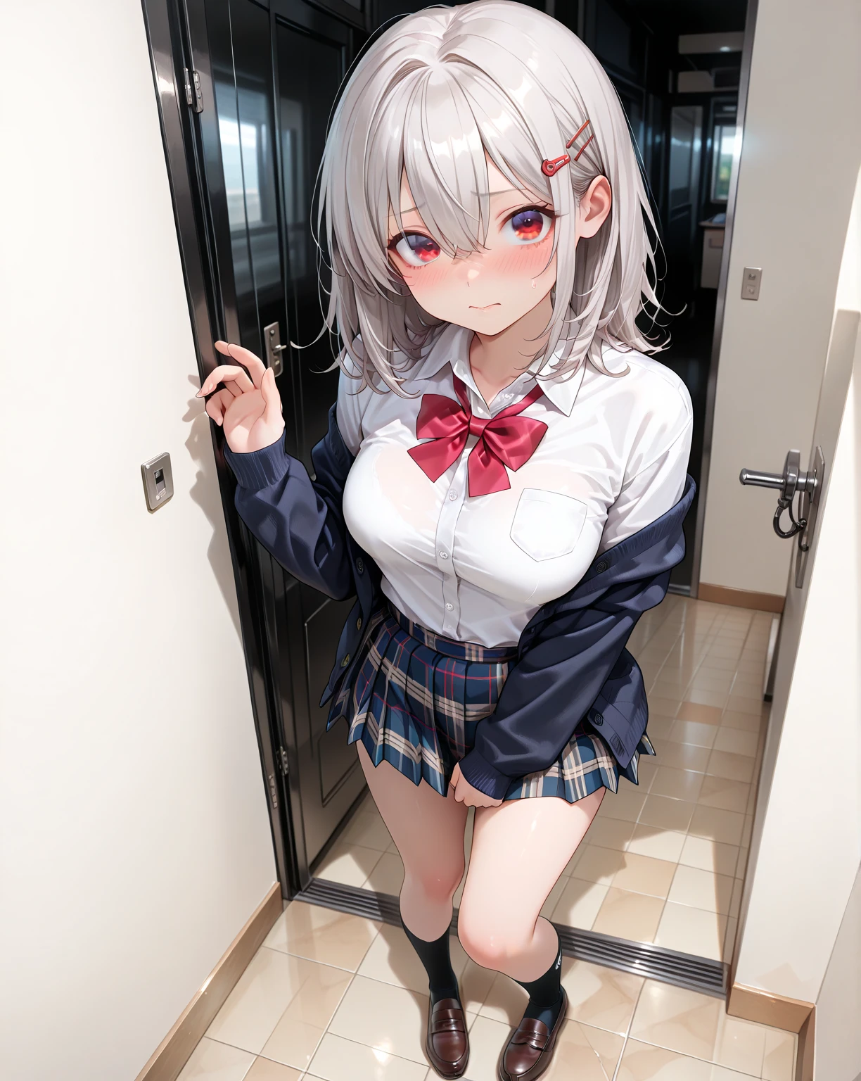 pieces fly、masterpiece、highest quality、Super detailed、High resolution、High resolution、8K portrait、Unity 8k壁紙のHigh resolutionCG、unity 8k wallpaper、cute type little:1.5、upon:1.5、Highly detailed CG unity 8k wallpaper、realistic、real person、cute type little、 portrait photography、shiny skin、High resolution、(16 years old:1.2)、(1 girl)、beautiful clear eyes、very detailed explanation、delicate face、nice lips、slender body、Same with big breasts thin waist、thin legs、(urban area:1.6)、1 girl, cute type, perfect face, seriously, (blush:1.5),((There are a lot of people nearby:1.4))Same with big breasts,((school uniform:1.2)),(((clothing lift:1.5))), (((I have nipples))), Detailed description vagina,show vagina,spread legs,spread ,((cum in vaginas:1.3))、((change:1.5))