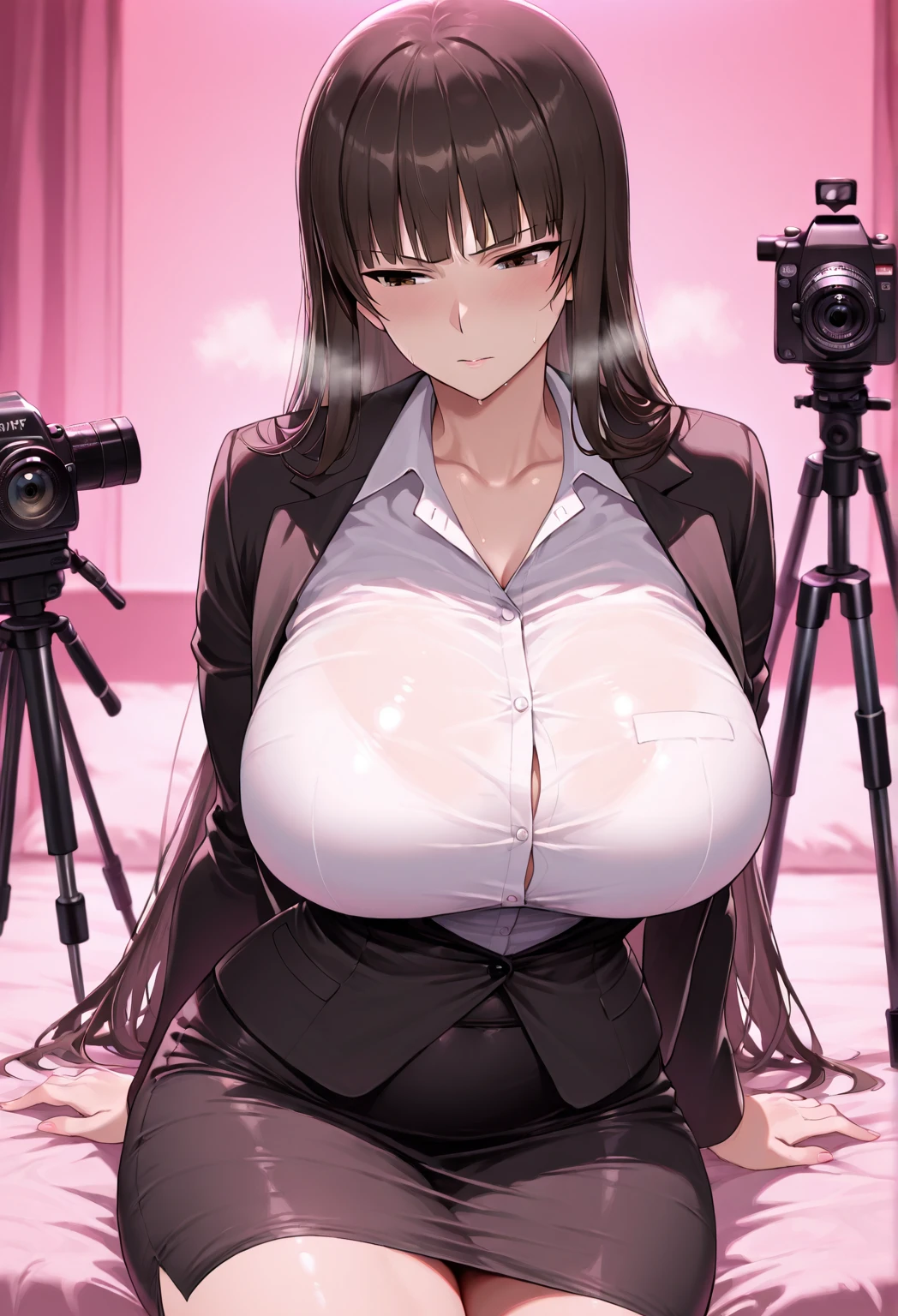 Longest ????? in the world, long ?????, 1girl , 1boy, from below, pov, ????? between the breasts, breasts squeeze together, comedy, ,my older stepsister wearing a mask, secret, filming ???? in my room, camera setup, nipples, pubic hair, onlyfans