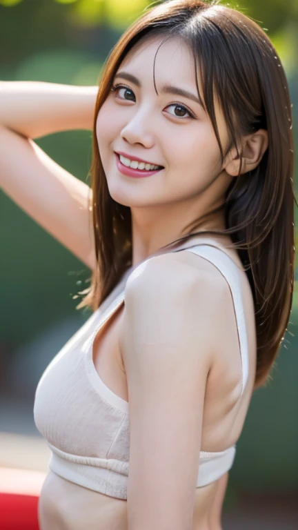 top-quality。8K-Picture。Young gravure idols。Beautiful Women in Perfect Style。Slender but big breasts。The attraction of the gap。Slim abs。Silver hair。(Colossal tits:1.4)。kawaii eyes。Double eyelids。long, Wavy Hair。Very delicately drawn face。Perfect Style。Shot in orange bikini。(The fate of gravure idols、Colossal tits:1.4)。Subtle smile or shyness。
