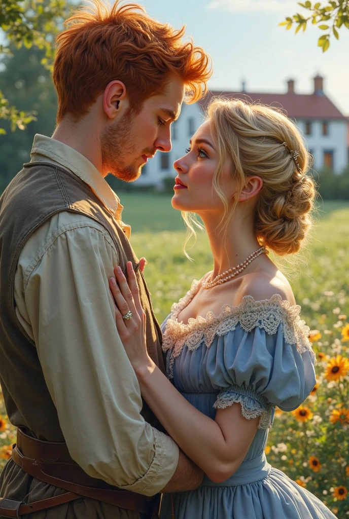 *The image depicts actors Luke Newton and Nicola Coughlan in a candid moment, they are standing very close to each other, their faces are just a couple inches apart and they appear to be having an intimate and earnest conversation. It's clear that there is a strong connection between them, their body language and expressions convey a sense of closeness and trust, intimate lighting and soft background.*