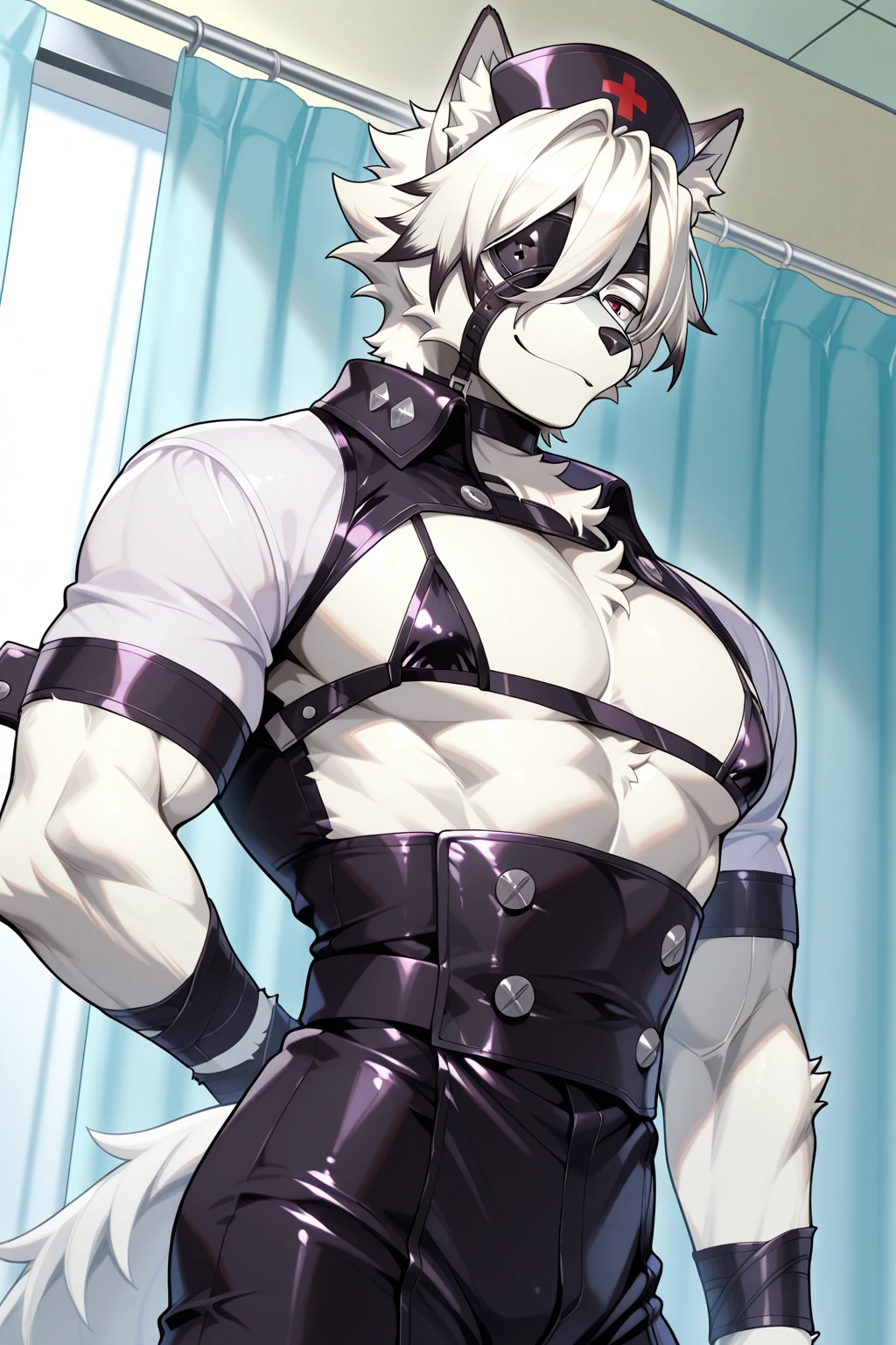 one person、male、maleの体格、juzo inui、masterpiece、highest quality、(((Revealing white lace underwear)))、garter belt、White knee-high socks、High heel pumps、bra with ribbon、Idol costume with ribbons and frills、Spotlight、Idol Stage、High heel pumps、Sexy dance、Singing with a microphone