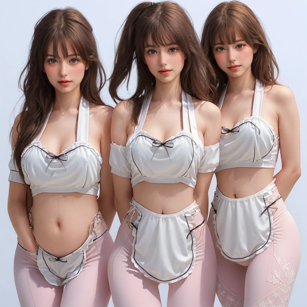 beautiful young russian woman, 8k, Perfect physique,Perfect proportions,detailed face, high quality, photorealistic, stunning eyes, long eyelashes, attractive facial features, flawless skin, light brown hair, tight waist,  stylish clothes, necklace, active posing, rough long hairstyle, vivid colors, masterpiece, best quality、Random pose