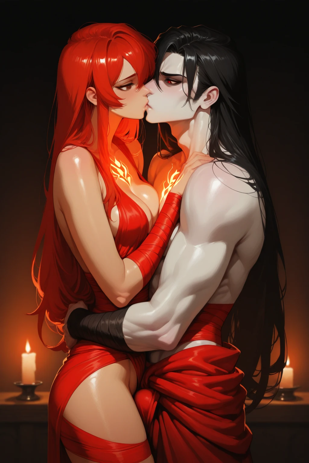 Harley quinn naked kiss nightwing