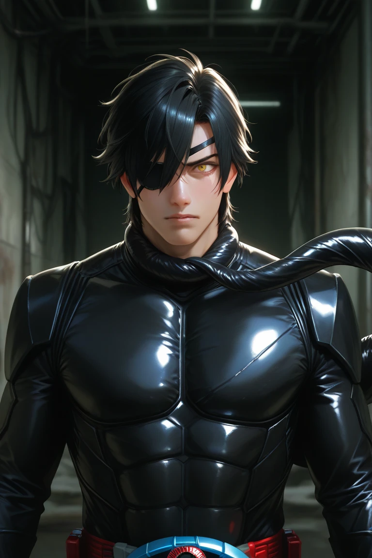 (tmasterpiece),(best qualtiy),realisticlying,Movie light,Sasuke in Naruto,cool-pose,battleground background,perfect bodies,White eyes,A boy with short white hair stands in the background of a burned ancient Chinese building,There is also a novel wallpaper on the cover,It is engraved with the three words of Mi Tianxing