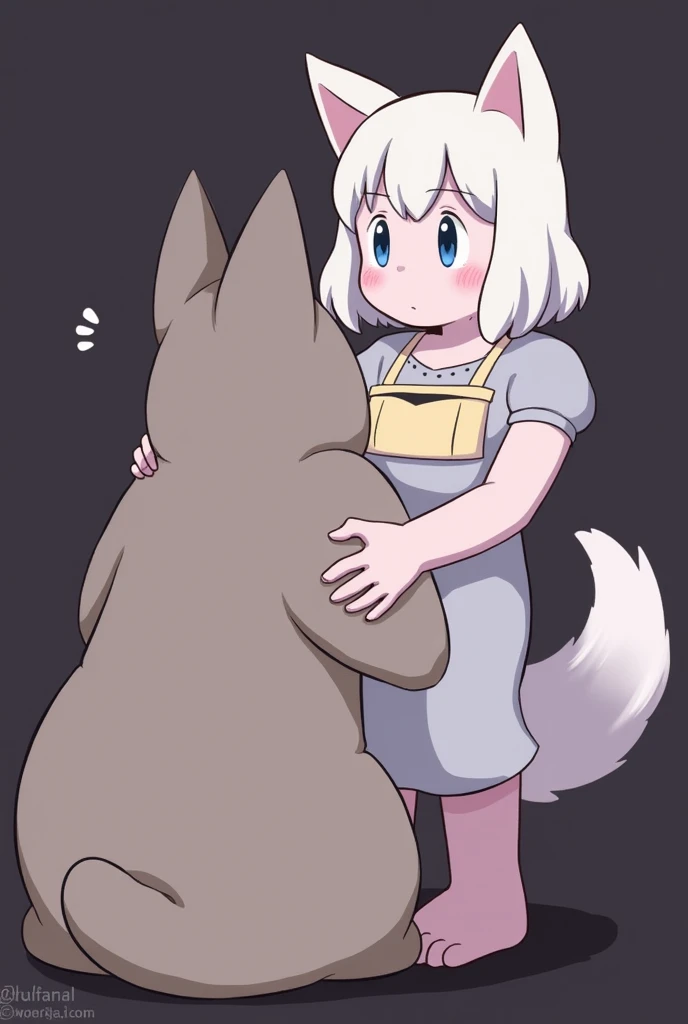 {{thick outline}}, {{black outline}}, {{game cg}}, {{vector trace}}, {{{{bestiality}}}}, 1 dog and 1 girl, {{{{dog standing behind girl}}}}, {{1 dog, large dog, open mouth, leaning forward, large penis, dog penis in pussy, doggy style sex, sex from behind, rape}}, nsfw, 1 girl, naked, {{on all fours}}, nipples, navel, pussy, vulgarity, {{tearful}}, younger, blonde shiny hair, {{{{medium hair}}}}, mint eyes, small breasts, outdoor, pasture land, facing the front, from outside, couple focus, perfect face, perfect anatomy, intricate, (highly detailed),
