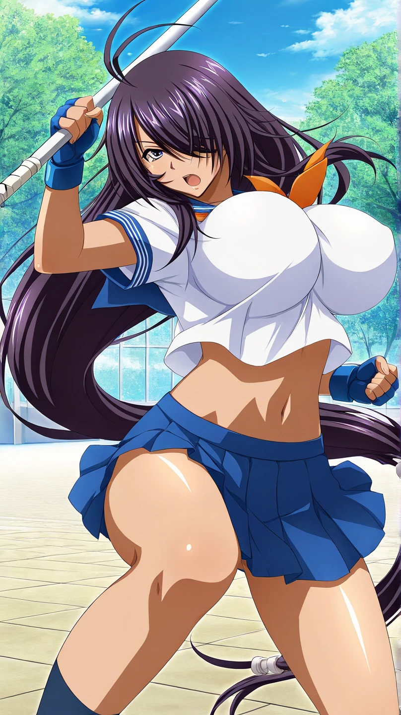 Reina Kousaka:1.5,cel anime,official art, (from very below,ceiling:1.3),cowboy shot,(day), classroom, (standing split legs:1.6),(cute cheerleader uniform costume,cute super short miniskirt,sexy white panties,sexy bare thigh:1.2),(upskirt:1.2),panties focus,black_hair,purple_eyes,long_hair,(rope shibari over the clothes:1.3),(arms behind head),
1 girl, 18yo,Young female,Beautiful Finger,Beautiful long legs,Beautiful body,Beautiful Nose,Beautiful character design, perfect eyes, perfect face,
(frown,shame,embarrassed,anger,troubled eyebrows,crying,opened eyes tightly, closed mouth,clenching teeth,full face blushing,:1.2),(Beautiful,large_Breasts,natural pointy tits:1.1), (beautiful_face:1.5),(narrow_waist),panties,cameltoe, erotic,
NSFW,extremely detailed CG unity 8k wallpaper, perfect lighting,Colorful, Bright_Front_face_Lighting,
(masterpiece:1.0),(best_quality:1.0), ultra high res,4K,ultra-detailed,
photography, 8K, HDR, highres, absurdres:1.2, Kodak portra 400, film grain, blurry background, bokeh:1.2, lens flare, (vibrant_color:1.2),