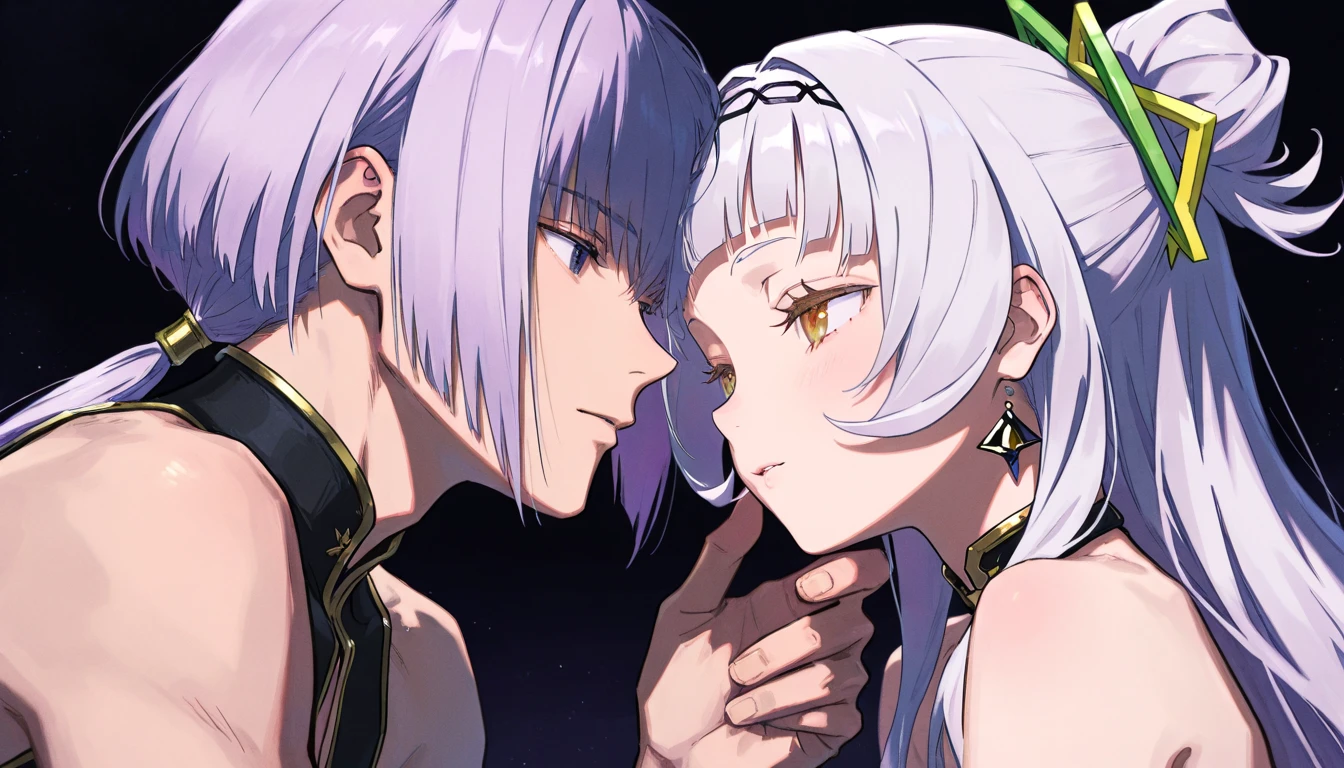white-haired Greek boy with violet eyes being whipped and enslaved while bleeding