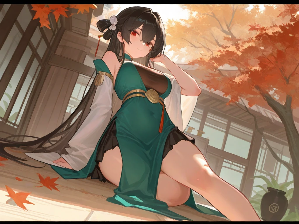 score_9, score_8_up, source_anime, 1girl, solo,The photo features a woman standing in traditional decorations. She is wearing traditional attire consisting of a light green kebaya with lace trim and a long green skirt with batik or songket patterns. The woman is also wearing white high-heeled sandals, and there is a frangipani flower tucked behind her left ear. The surrounding environment has ornate decorations, likely from Bali or Java. , (bound wirsts), (arms behind back), (tapegag, tape gag), dramatic, (looking at viewer), (detailed pupils:1.3),pencil skirt ,red rope, thick rope,big breast,long hair,black hair,ponytail hair