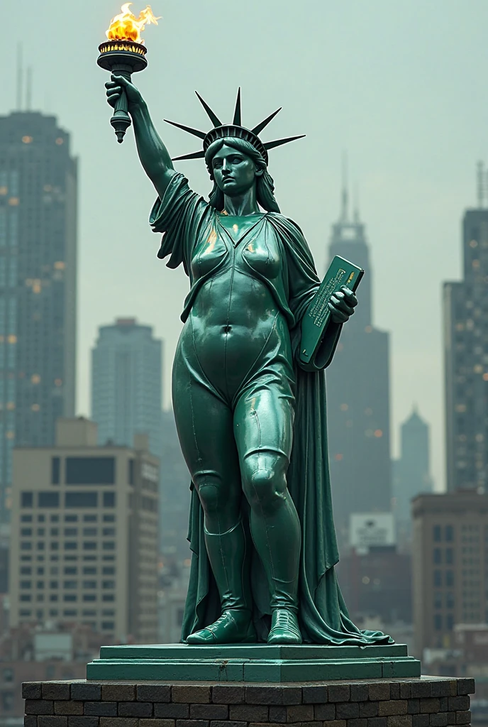 Statue of liberty with big chests and big ass (photorealistic: 1.1) --auto --s2