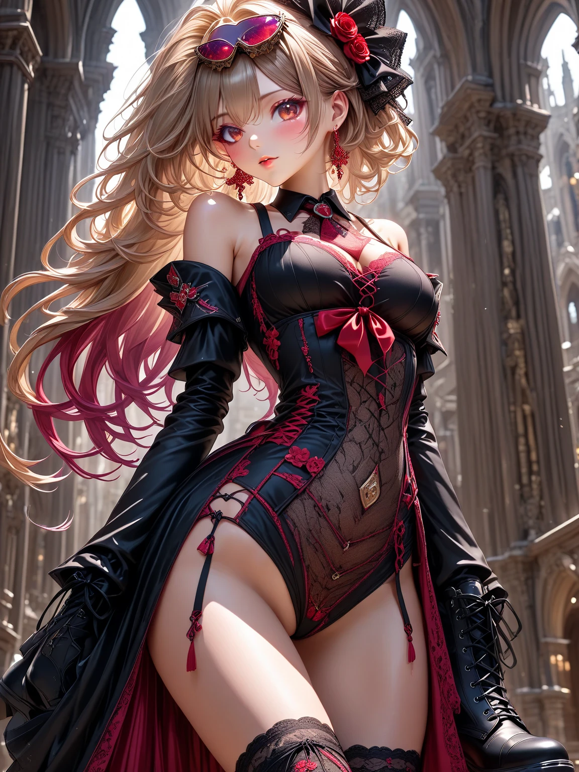 !!you have a mission!! task (((The most beautiful women wearing perfectly tailored outfits in specific situations))), (give solution!!!!), (((一条规则yes黄金比例和白平衡))), ((Always draw hands and fingers correctly, if you make a mistake，please correct them)), Put beautiful clothes on beautiful girls with perfect figures, Made from available materials ( ((silk), (canvas, nylon)), (latex Lace's), ((有Lace's)), (((jewelry))), chain armor, bracelet, pendant, earrings, Daily necessities)), I encourage you to draw them both, ( ((I encourage you to choose the right background for your pheNomenally drawn creation)), (use any technology, any style, any clothing, even choose ((Eye color, hair color, even hairstyle, cosmetic, anyway and how to do it))), ((experiment, binding complex, 多层材料用装甲和精致的材料进行experiment用整个调色板的颜色和阴影进行experiment)), (masterpiece:1.hot realism:1.37), (actual:1.5), (extremist_detailed:1.3), (The extremist -The high-definition), depth of field, (best quality), Attention to detail, double eyelids, Wear an off-the-shoulder top, Full body female love, If you want, You stand, (Recumbent), 有Lace's, (Lace's), ((charm, Paparazzi took pictures of her)), medium contrast, pastel colors, long legs, yes, ((layered cutting: 1.32)), ((Brightly colored clothes)), ((Lively,positive,Lively)), ((No Pantieposing thighs)), (disciple:1.6), ((black silken skirt, (Small skirt:1.22), No_, curved)), ((hip wrap skirt))), (looking aside, look up, look down, random expression), (Rich，Includes decorative embroidery:1.2), ((Very intricate designs for epic bodysuits:1.38)), (red-white-black epic 有Lace's:1.38), (sharp focus), ((Very intricate designs for epic bodysuits:1.38)), ((city night), (neon lights), (night), ((Your style in the wind)))