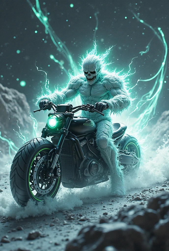 Buat ghost rider,ubah jadi ice rider