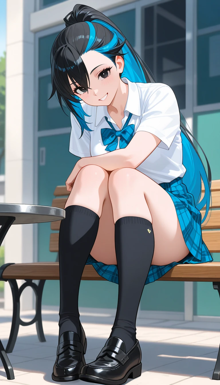As a matter of fact, day time, sunlight, 1 woman, 8K resolution, ponytail, brown eyes, glowing eyes, white short skirt, Blush, during the day, sunlight, strapless, Wet from the rain, seethrough, Sit with your knees raised, Spread your legs, M leg, pussy, big smile, the skirt is turned up、highest quality, High resolution, (detailed and beautiful eyes:1.6), highly detailed face, perfect lighting, Very detailed CG, (perfect hands, perfect anatomy), minami nanami, 