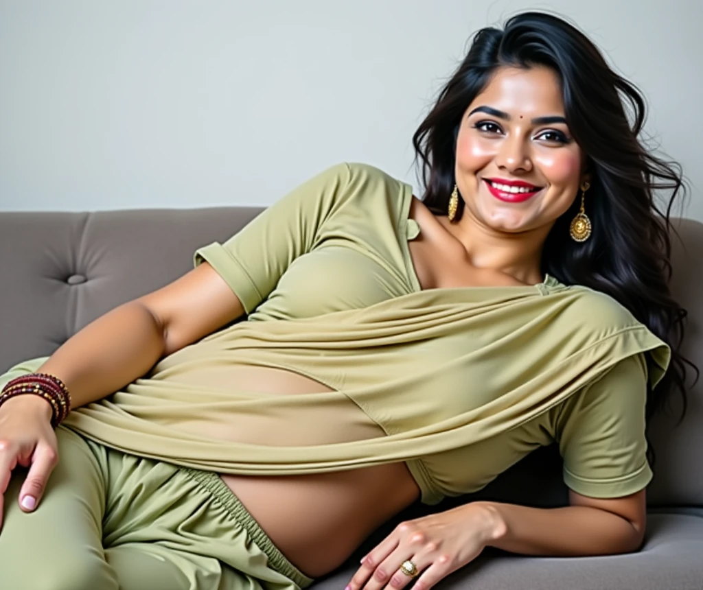 A woman neck blouse and saree,on the beach,fair face,round face, angle face, beautiful face,big cheeks, curvy, hourglass figure, swooping breasts, deep cleavage, open arms, sexy armpits,big penis, nipples, ass, necklace, (cinematic:1.3), intricate details, (ArtStation:1.2),araffe woman in a neck blouse and saree standing on a step, thick thighs, thick legs, full body photogenic shot, full body! pretty face, neck blouse and saree woman, gorgeous lady, full body shoot, full body!! maximalist details, skinny waist and thick hips, dressed in a neck blouse and saree, pretty face with arms and legs, juicy legs, vibrant hues,