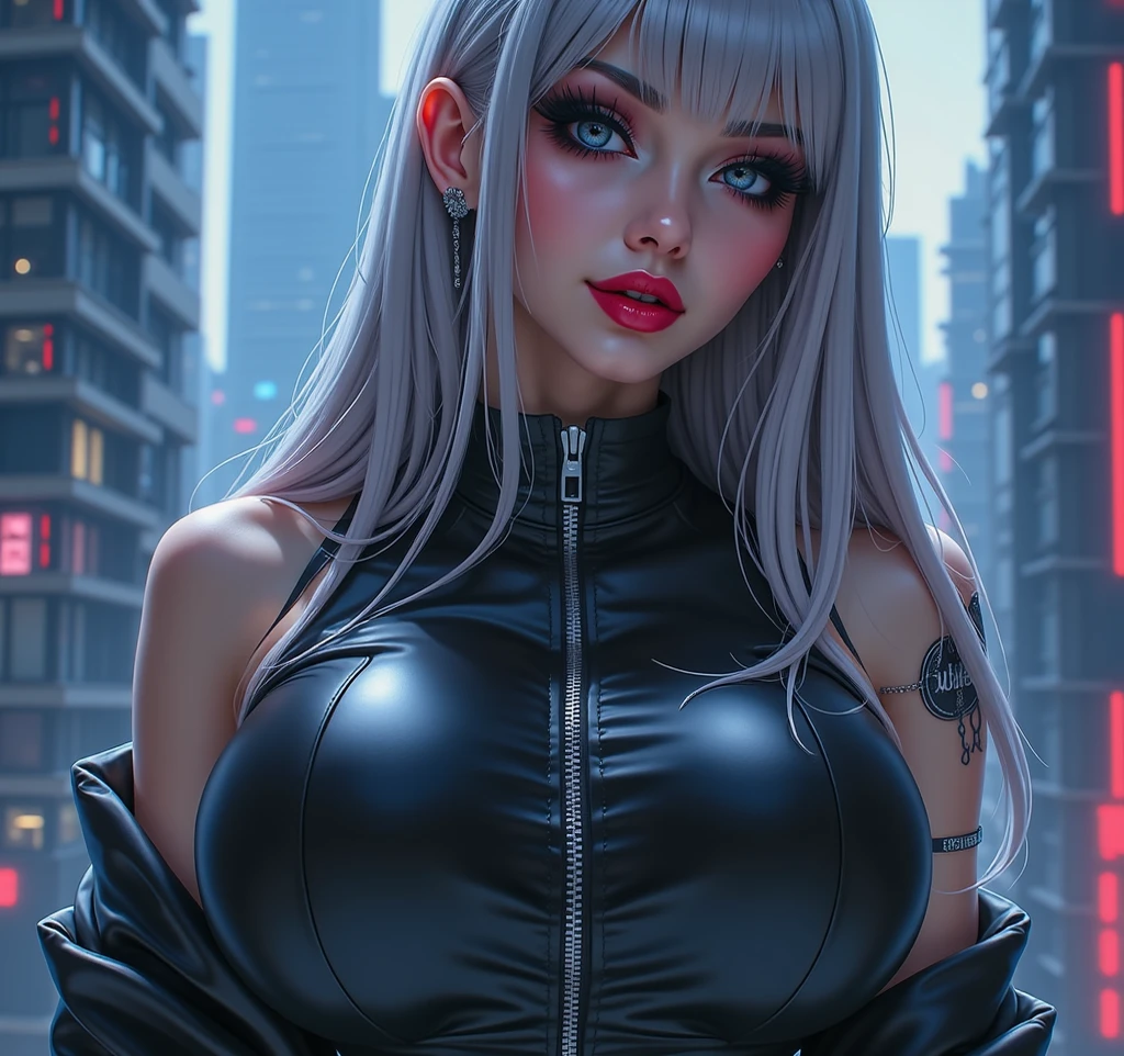 (Masterpiece, Best Quality), 8k Wallpaper, highly detailed, poster, vintage sci-fi film, 1960s, a magazine cover with sexy giant nurse towering over a tiny city, a portrait by Paul Kane, cinematic movie poster, perfect face, Platinum hair, Attack of the 50 foot woman, giant woman, tiny city, lines, abstract, mid century modern, movie poster, vintage, white nurse uniform, stiletto high heel shoes, tiny destroyed skyscrapers city, retrofuturism, pulp sci fi, pulp sci-fi, 60's pulp illustration, scifi pulp, pulp book cover art, pulp scifi, old retro pulp comic cover, pulp science fiction, pulp scifi illustration, vintage scifi, skyscrapers sized under her knee