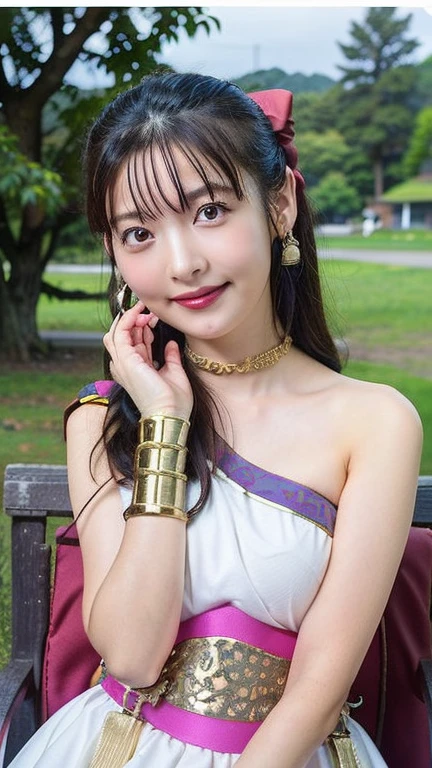 (Masterpiece:1.3), (8K), (Best Quality:1.4), (UHD), (Photorealistic),( Raw Photography), (1girl), (Ultra High Detailed), (Detailed face), very perfect face, (Detailed hair), Beautiful hair, bangs, (symmetrical eyes:1.3), (Detailed eyes), (Detailed skin), Realistic skin, shiny skin, Ultra high definition, (medium breasts:0.7), (slim figure), (super model figure), gentle smile:1.2, Japanese cute girl,
( wearing a pale purple Cutwork dress:1.5, ornament pattern:1.3, Inspired by Versace:1.3 ),
full body, On the breakwater in Okinawa, dancing