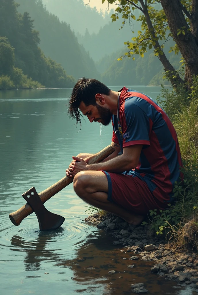 full body view, one young white european cute Soccer college boy with undercut clean shaved haircut , in muddy burgundy soccer jersey, muddy white soccer shorts, in his muddy long high white soccer socks, no shoes, lying, stuck in mud, terrified, screaming, his muddy socks must be seen