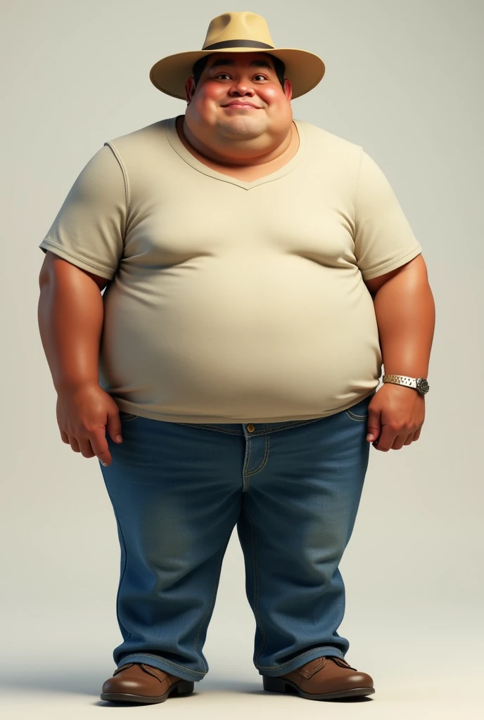 A man body is full round