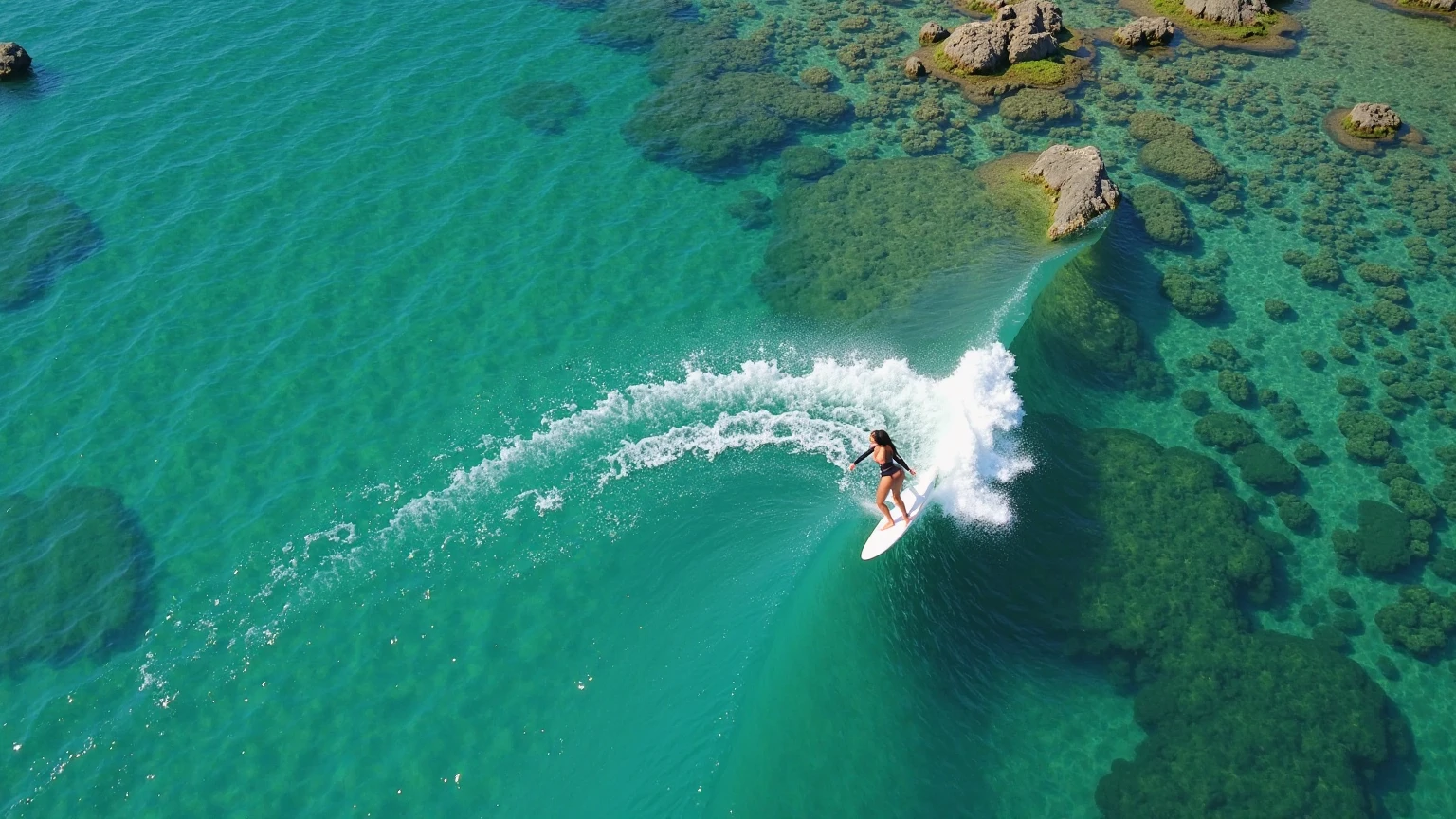 Araffe riding a jet ski in the clear blue water, on the ocean water, Cavalgue o vento e as ondas, flutuando no oceano, no meio do oceano!!!!!, papel de parede bonito, Papel de parede - 1 0 2 4, title, surfe, paper awesome wallpaper, foto tirada, standing on surfboards, amazing background, no oceano, obra de arte