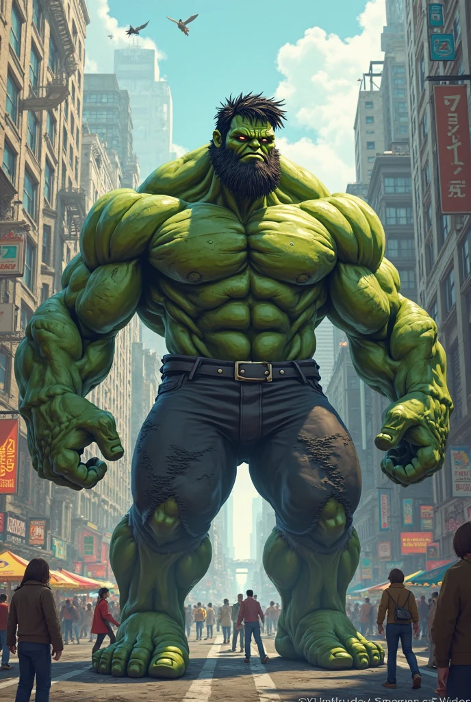a very fat huge hulk, cute pose, cute face, detailed face, detailed fat body, detailed outfit (reality: 1.4), (A hyper-realistic), (high resolution), (8K), (highly detailed), ( Best Illustration), (detailed eyes), (ultra-detailliert), Bright lighting, Professional Lighting, The background is a war.