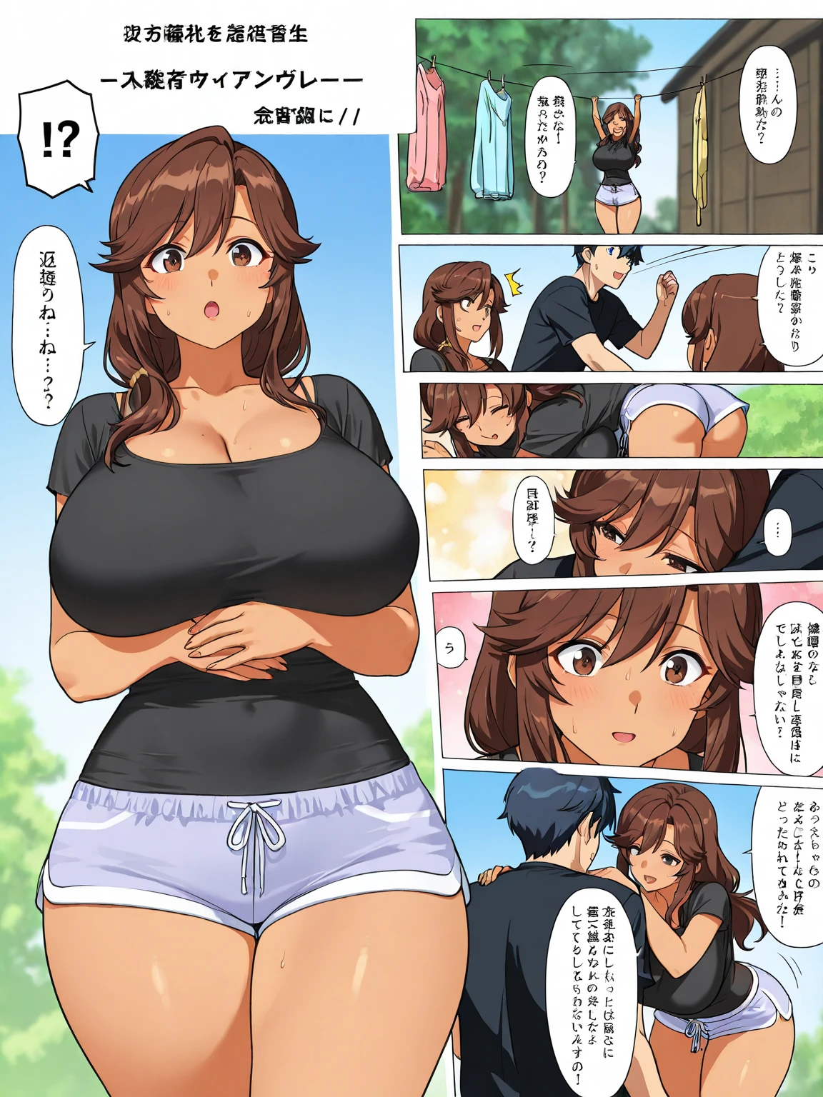 masterpiece, highest quality, ((3 girlature woman、MILF、look away、Completely naked、lace bra、belly button、panties、Life、 embarrassing、anger、((close)), ((flushed)),vapor ,,Sweat、vapor、locker room、perfect lighting、Natural light、perfect composition、official art