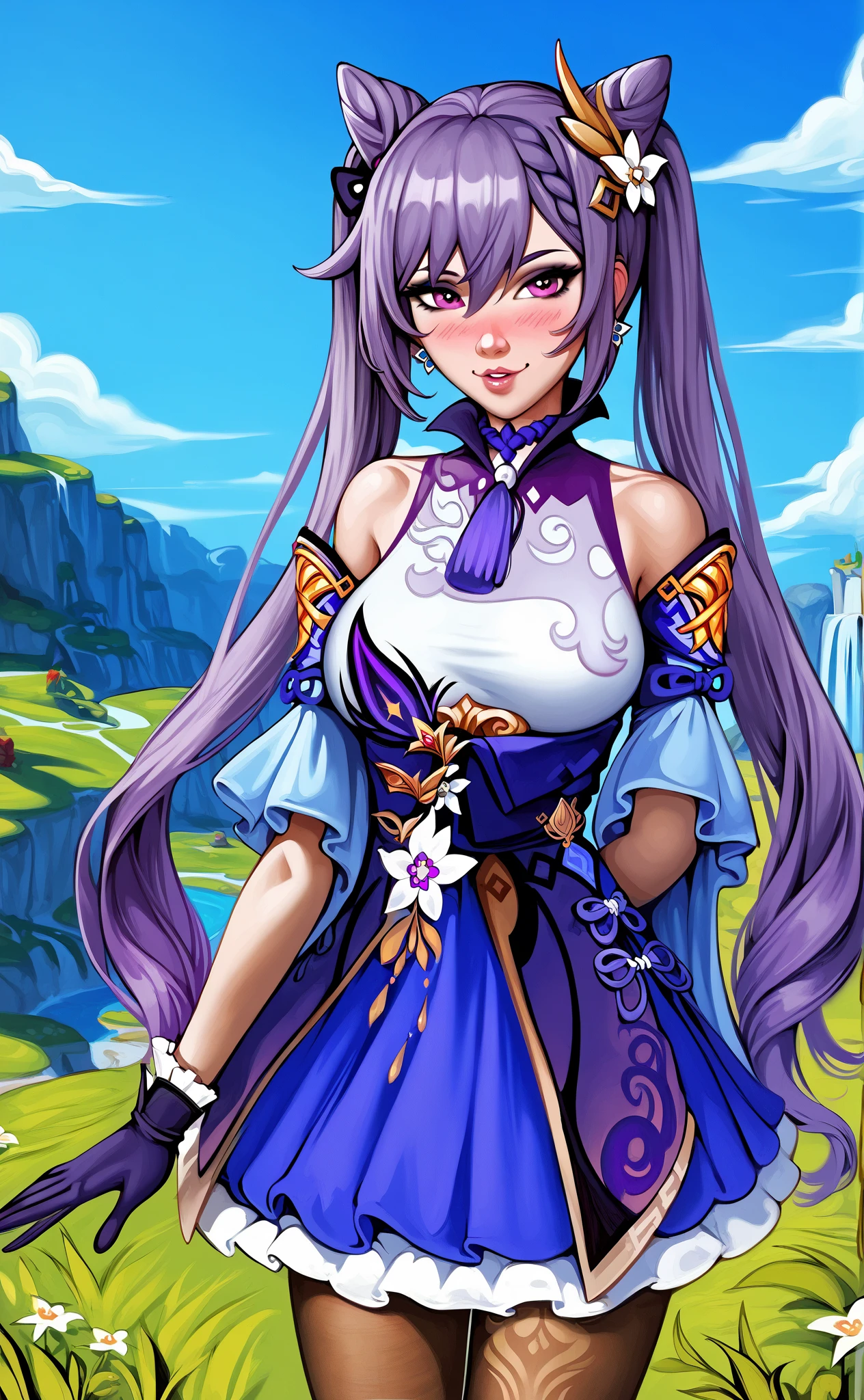 Ahri from league of legends, corpo inteiro, floresta branda, 8k, alta qualidade, detalhes, Rosto perfeito detalhado, olhos bonitos detalhados, Perfect hand detailed, dedos detalhados 8k bonitos femininos pequenos delicados, feminina bonita, ((vestindo roupa da Kochou Shinobu)), sorrindo para telespectador, Vista da diagonal superior,((usando roupas de Kochou Shinobu)), ((destaque nas 9 caudas da ahri)) , standingn, corpo inteiro, roupas de demon slayer corpo inteiro, alta qualidade, High Definition in Detail, ((obra prima)), dedos detalhados, dedos perfeitos, dedos delicados, dedos femininos
