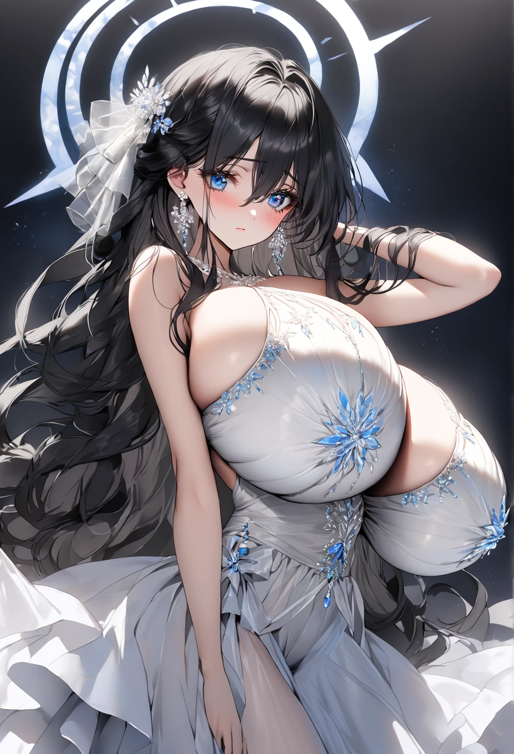 Portrait of the face of a mature woman ,portraitures, with long coiled hair,Plump body,鎖骨,huge tit,gigantic cleavage breasts,cleavage,Huge breast,white colors, Floral frame, Decorative panels, abstracted,waistup,A half body,Corset,
photorealestic,Artistically,An Alphonse Mucha's
(tmasterpiece,best qualtiy,A high resolution:1.4),the detail,complexdetails,4K,colored splashing,Line art,Fibonacci,