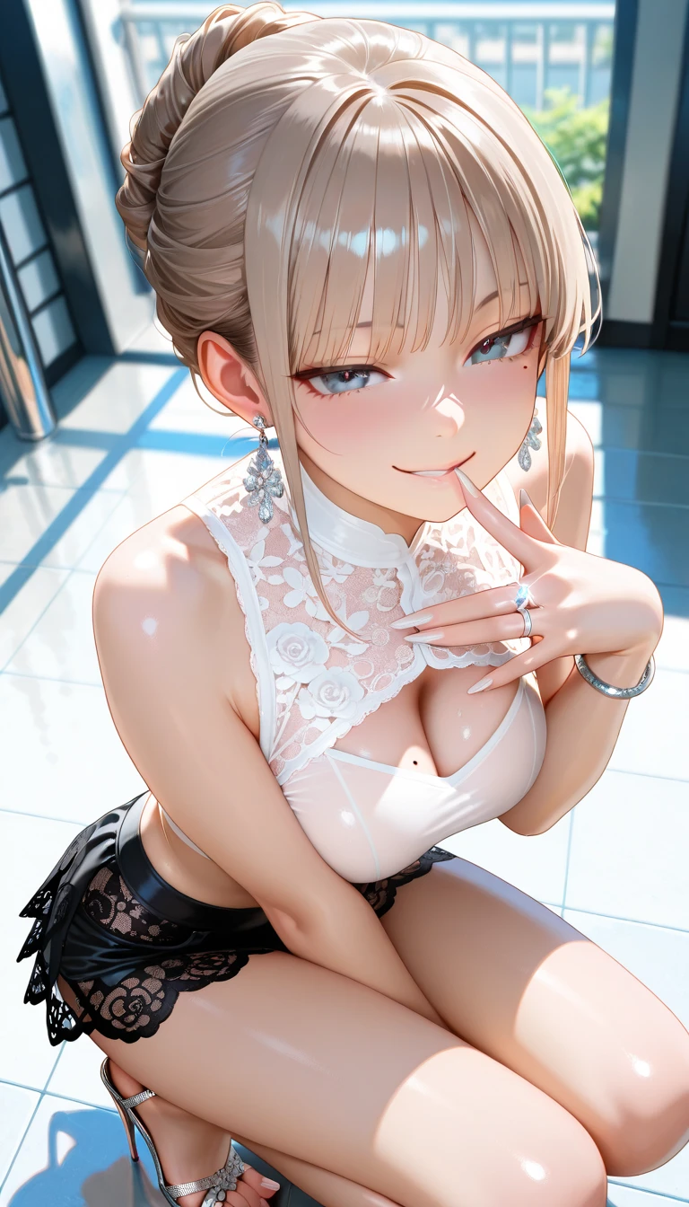 ulzang-6500-v1.1,(RAW photo:1.2), (Photorealistic:1.4), Beautiful Meticulous Girl, very detailed eyes and faces, Beautiful detailed eyes, absurderes, unbelievable Ridiculous, hugefilesize, ultra - detailed, A high resolution, The is very detailed,best qualtiy,tmasterpiece,kemomimi,(Having sex with a man),illustratio,The is very detailed,CG,unified,8k 壁纸,Amazing Cleavage,finely detailled,tmasterpiece,best qualtiy,The is very detailed的 CG unified 8k 壁纸,light in face,cinmatic lighting, 1girll, 16 years old,((pantyless)),(((dynamicposes))),(Camel toes),(A half body),((fullnude)),((Sit with your knees folded))