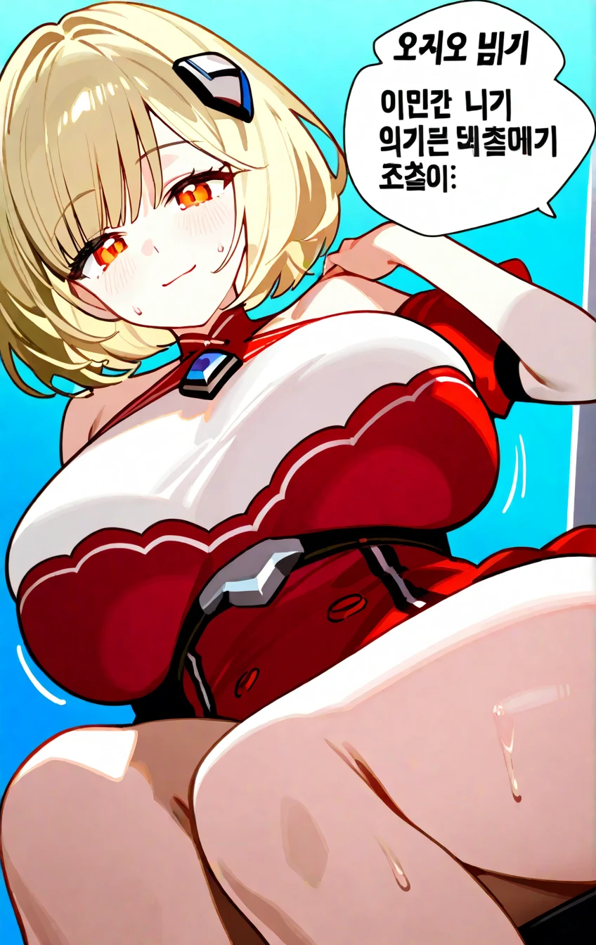 ((score_9, score_8_up, score_7_up, source_anime, rating_safe, BREAK ,Elegg, Short hair, Hair intakes, Hair over eyes, Bangs, Blonde, Multicolored hair, Huge breasts, Crop top, Bare shoulders, Long sleeves, Suspenders, Navel, Midriff, Shorts, Thigh strap, Gloves)),(nsfw,),((solo girl)),((Perfect body,))((Super beautiful,))((High quality,))((Heavy breathing,sweat, Sweaty and wet all over,blush)),gigantic breast, Looking at Viewer,(cowboy shot),half open eyes,(from below,),squatting and straddling,(Show off your crotch by opening your crotch in a crouching posture,)((Uterus, cross-sectional view of vagina,)) vaginal ,cum dropping pussy,full nude,(cowgirl style,)ahegao,fucked silly, sexual ecstasy,orgasm,grit teeth,(clear face,)penis in pussy,glaring shyly,tears,rape,close mouth,