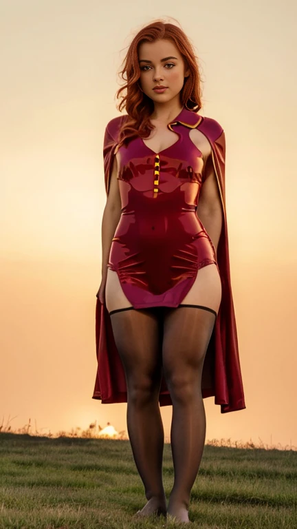 ((Masterpiece, Highest quality)), Detailed face, CharacterDesignSheet，full bodyesbian, Full of details, Multiple poses and expressions, Highly detailed, Depth, Many parts，beuaty girl，cinmatic lighting，with light glowing，Red and gold，Phoenix decoration，light yarn，Lace，lacepantyhose，high-heels