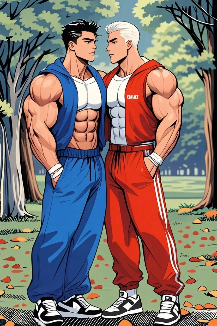 Illustration in Leyendecker style: Christopher Egan, 22 years , plays a muscular boxer in the ring. Wearing only red panties, big dick, boner, bulge in panties