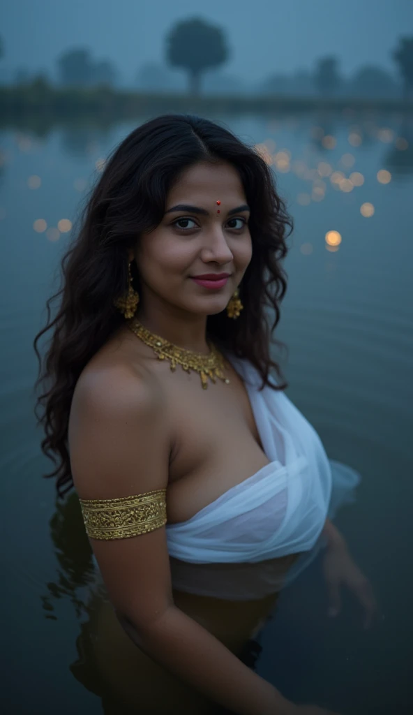 Most beautiful Tamil girl standing nude sexy pose long thick curvy hair full nude perfect nude anatomy
