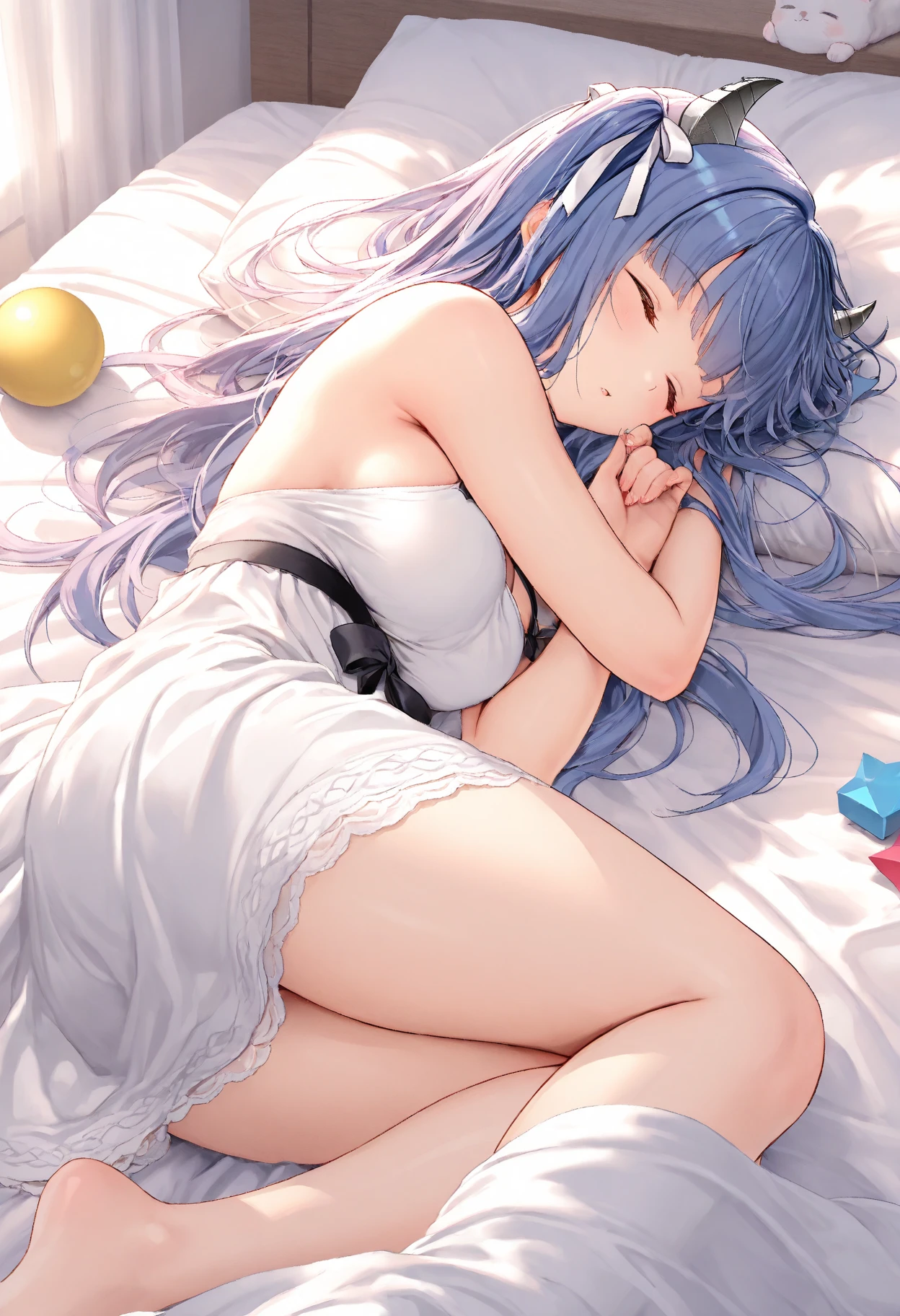 Lots of giant silk soft pillows. Princess Squirting. Blushing. Drooling. cry. naked. Sweaty. Luxury Room