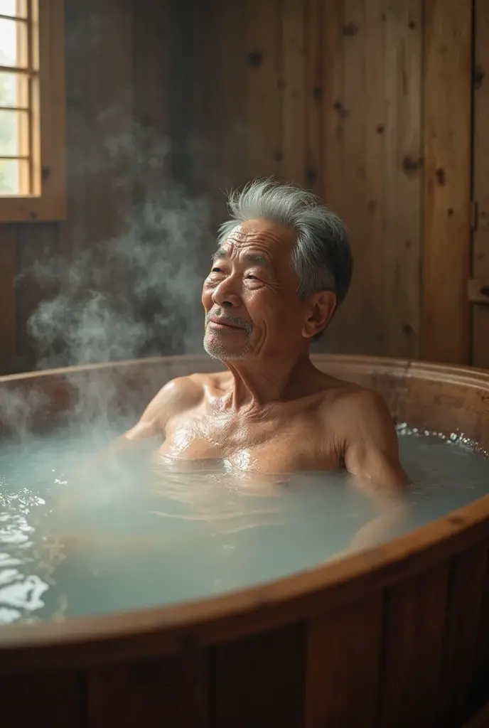 hyperrealistic photo of a 40-year-old Malay man without clothes soaking in a large cauldron boiling at 100 degrees Celsius. You can see a cauldron of boiling water and being burned by fire, boiling smoke coming out of the cauldron, the background of a worn and old tapas wall. The image is very detailed, clear and smooth