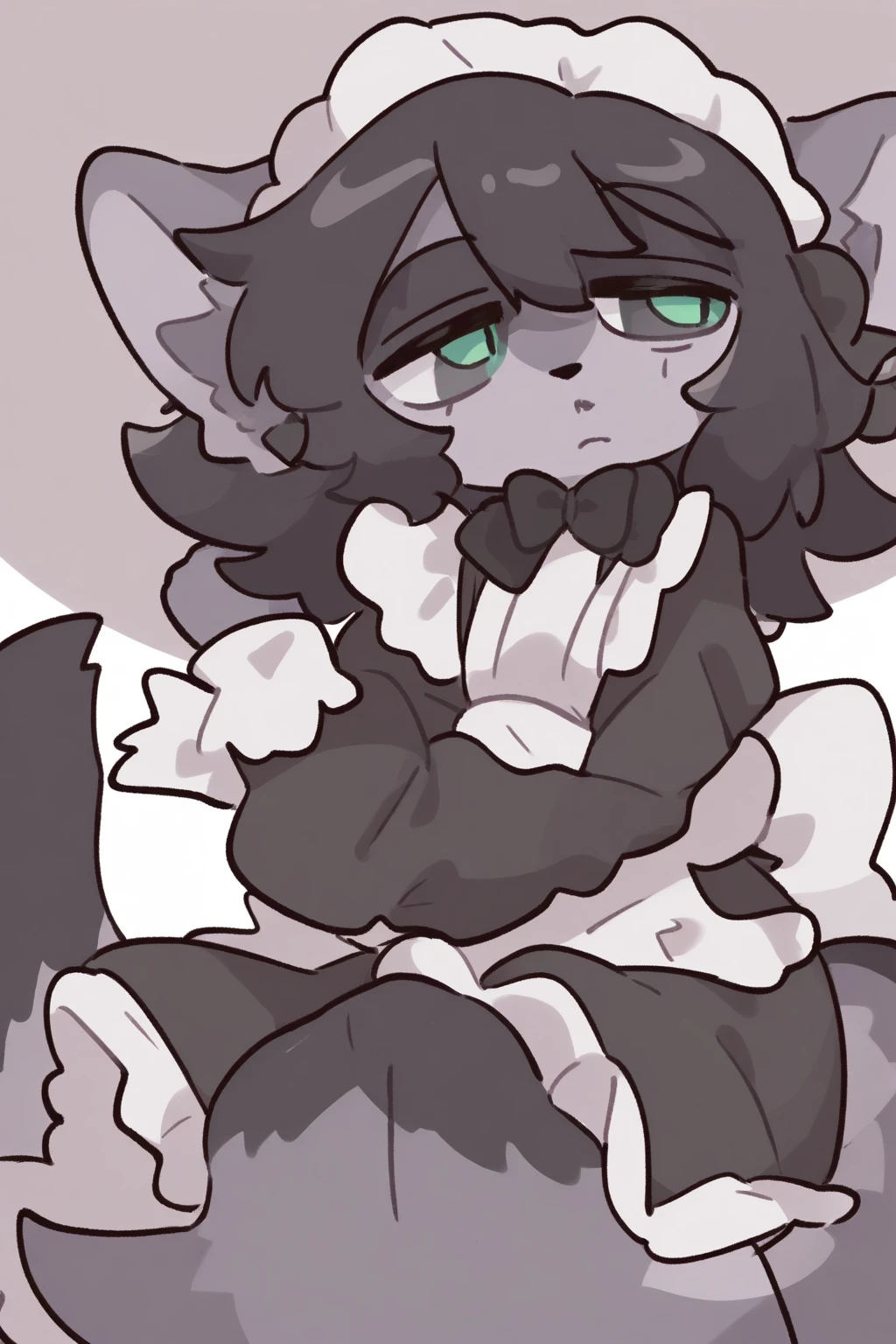 Furry, A woman, Glasses
