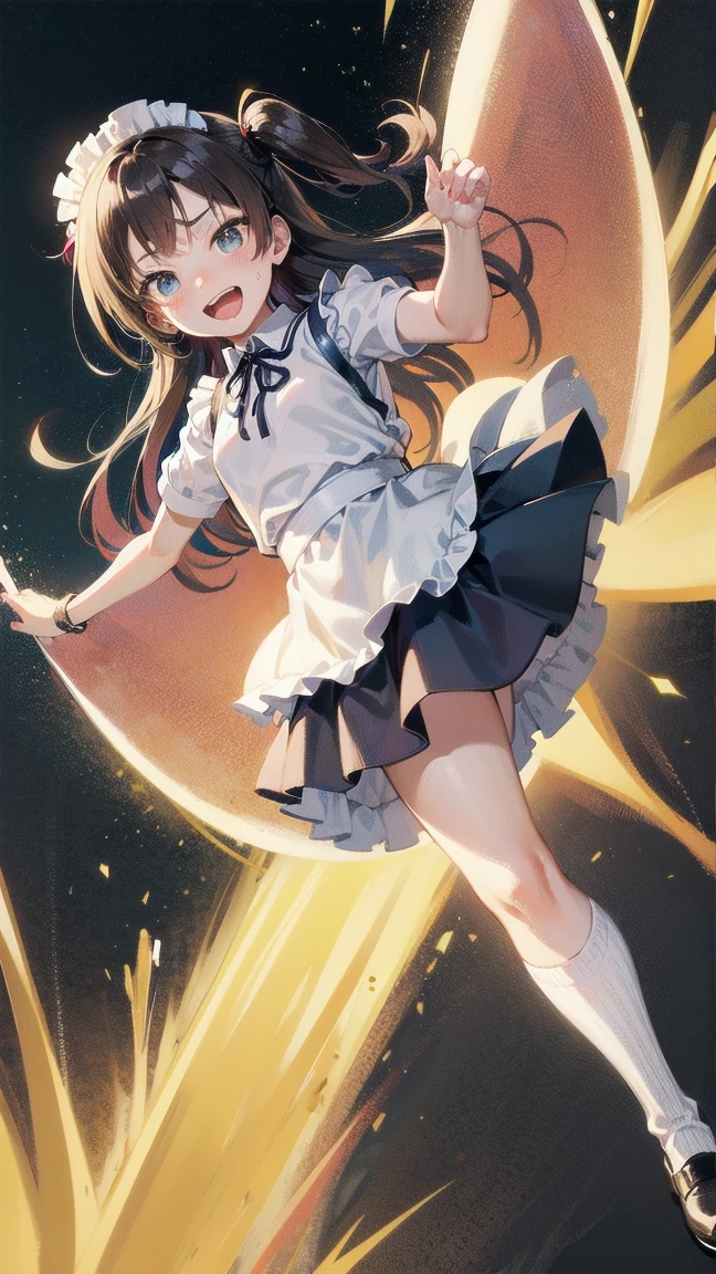 Magical girl, Absolutely dainty, , Brown Hair, Walking the talk, Unleash a super special move from the magic circle, pose
