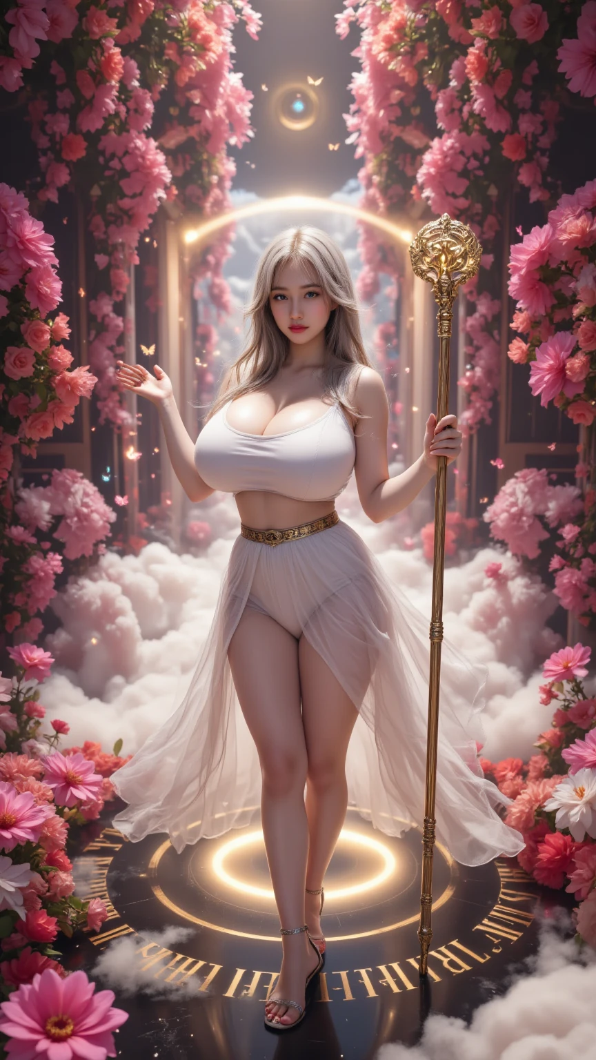 ((highest quality、table top、8K、best image quality、extremely complex and detailed depiction))、(one of the most beautiful princesses:1.1)、big and full breasts、Shining beautiful skin、very fair skin,the biggest smile looking at me、(The most fantastic and sparkling finest diamong dress:1.2)、beautiful elegant decoration、Diamond Decoration、The most luxurious and highest quality giant tiara、The most luxurious and highest quality giant necklace、artistic decoration、finest jewelry decoration、The most gorgeous decorations in the world、The most fantastic and mysterious galaxy background、shining galaxy starry sky、the most mysterious cosmic glow、accurate anatomy、voluptuous,goddess,1girl,(make up face:1.1),asian girl,(blonde hair)