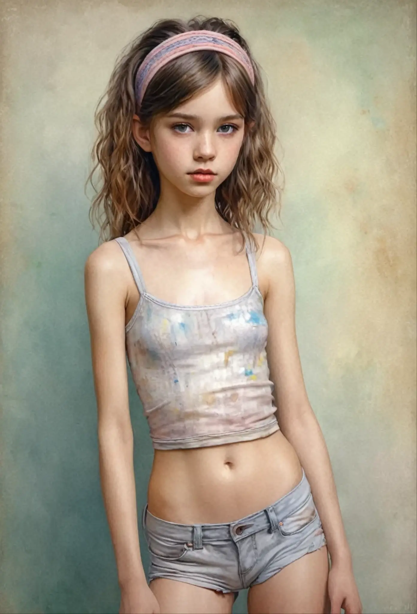 ((best quality)), ((masterpiece)), (detailed), 1girl, (big forhead:1.2),extremely detailed cute anime face, (((flat chest))), (flat chest:1.1),((((long twin braids,tight braids,long braid,braided hair,long hair)))),intricate eyes,beautiful detailed eyes,symmetrical eyes,(((detailed face))),beautiful detailed lips, looking at this, (((embarrassed))),(horrified expression),(panic),(crying),highres,(best quality),(ultra detailed,extremely detailed),perfect face details, ((masterpiece:1.4, best quality))+, (ultra detailed)+, long twintails, cute girl, (flat chest:1.1), small breasts, slim body, skinny, (narrow hips), prominent collarbones, skinny arms, flat stomach, visible hip bones, long hair, red hair, white hair, blonde hair, dark hair, ponytail, thick ponytail, heavy ponytail, small breasts, perfect face, small breasts (flat chest:1.1), NSFW, long revealing gown,Detailed body,Full limbs,(from behind), (turning), NSFW, (flat chest:1.1), lingerie, underwear
