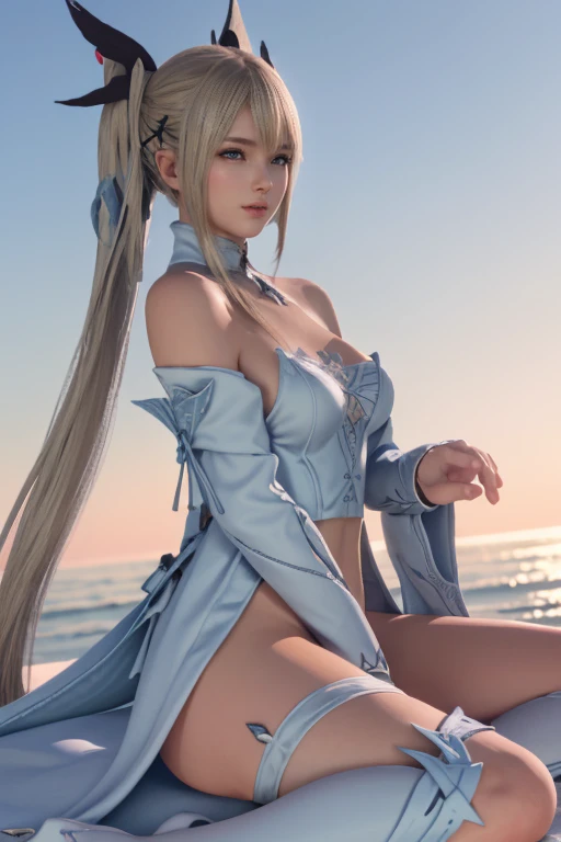high high quality,tmasterpiece,ultra - detailed,A high resolution,,navel,比基尼,hand on her own chest,,The halo,Full body lesbian,An extremely delicate and beautiful girl,Big blue eyes,Raised sexy,8K,,Bess,centado sul playa,lace panty hose,with her mouth open,,Cute nose,Cute and beautiful girl,The legs are relatively long,Bigchest,The eyes are relatively large,Long gray hair,The eyeballs are relatively large,sparkle in eyes,Tender feet,The nose is relatively large,white color hair,no shoe,Pretty big breasts,比基尼,at a forest,legs long,超级Pretty big breasts又可爱的脸,jade foot,