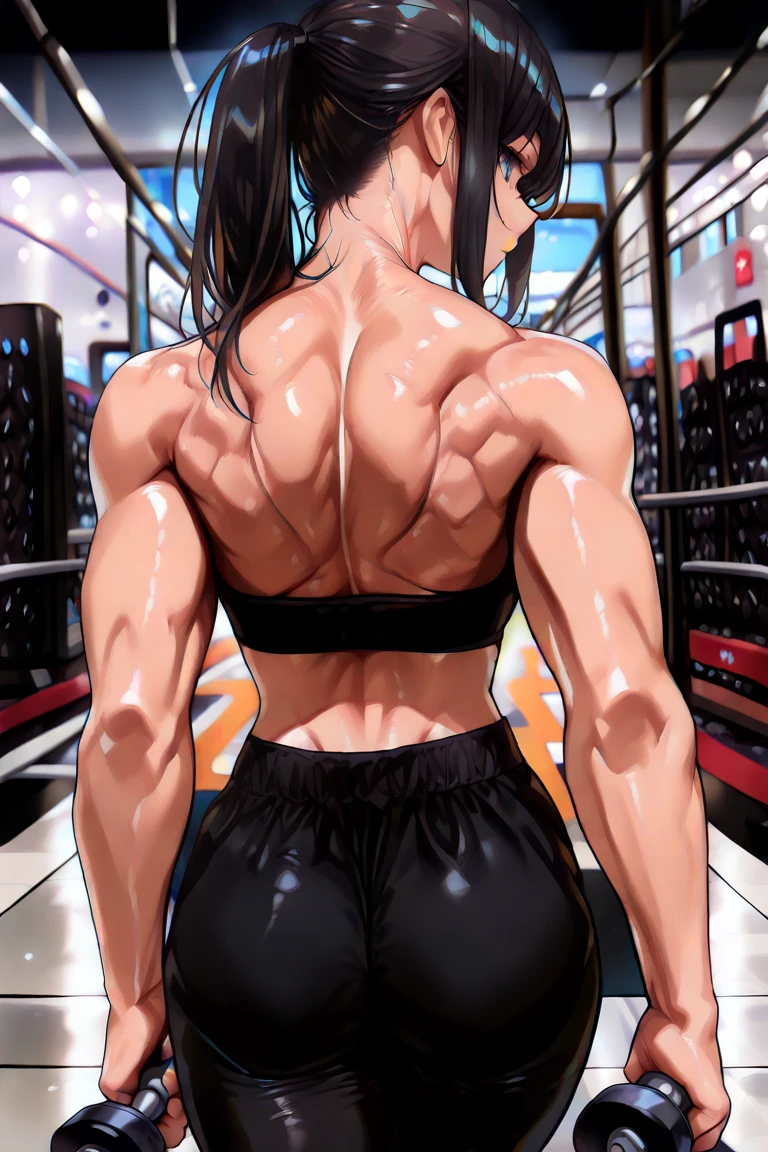 (best lighting) , (Extremely complex and detailed) , 4K unified, (Super detailed CG: 1.2) , (8k: 1.2),(original), (masterpiece) , (best quality),(masterpiece:1.4),Anime-like high quality,(masterpiece),masterpiece, Super clear picture quality，clearer than，（delicate face）best quality, absurd,((peace master, 4k, 8k, Yes, high resolution))1个girl, female student，,(beautiful bass),((Bodybuilders:1.6))(girl)（back view:1）,(((Upper body:1)))Upper body，Completely naked，，The lens is on the back，Back close-up，Close-up of back muscles，at home，in the room，boots(((back view:1)))(((Upper body:1)))Behind the lens，The perspective is behind the scenes((((back view:1)))) ((((back view:1)))) ((((back view:1))))