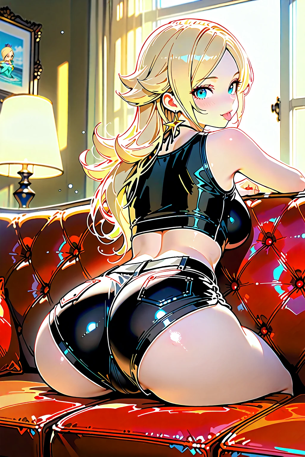 (in 8K, top-quality, Masterpiece artwork: 1,2), (realisitic, fotorrealisitic: 1,37), ultra detaild, natural sunlight, breasts big, 20-year-old woman , random hair, Na hora da performance, extremely detailed face and skin, eye detailed, extremely detailed face and skin, Back, looking ahead at viewer, Waist slender, fair and oily skin, breasts big, protruding and huge buttocks, in your home, wearing bra, and a thong, doing sex poses, varied sex poses, orgasming, thick thighs, extremely detailed, pert ass, showing more of the ass, panties and bra, very voluminous ass