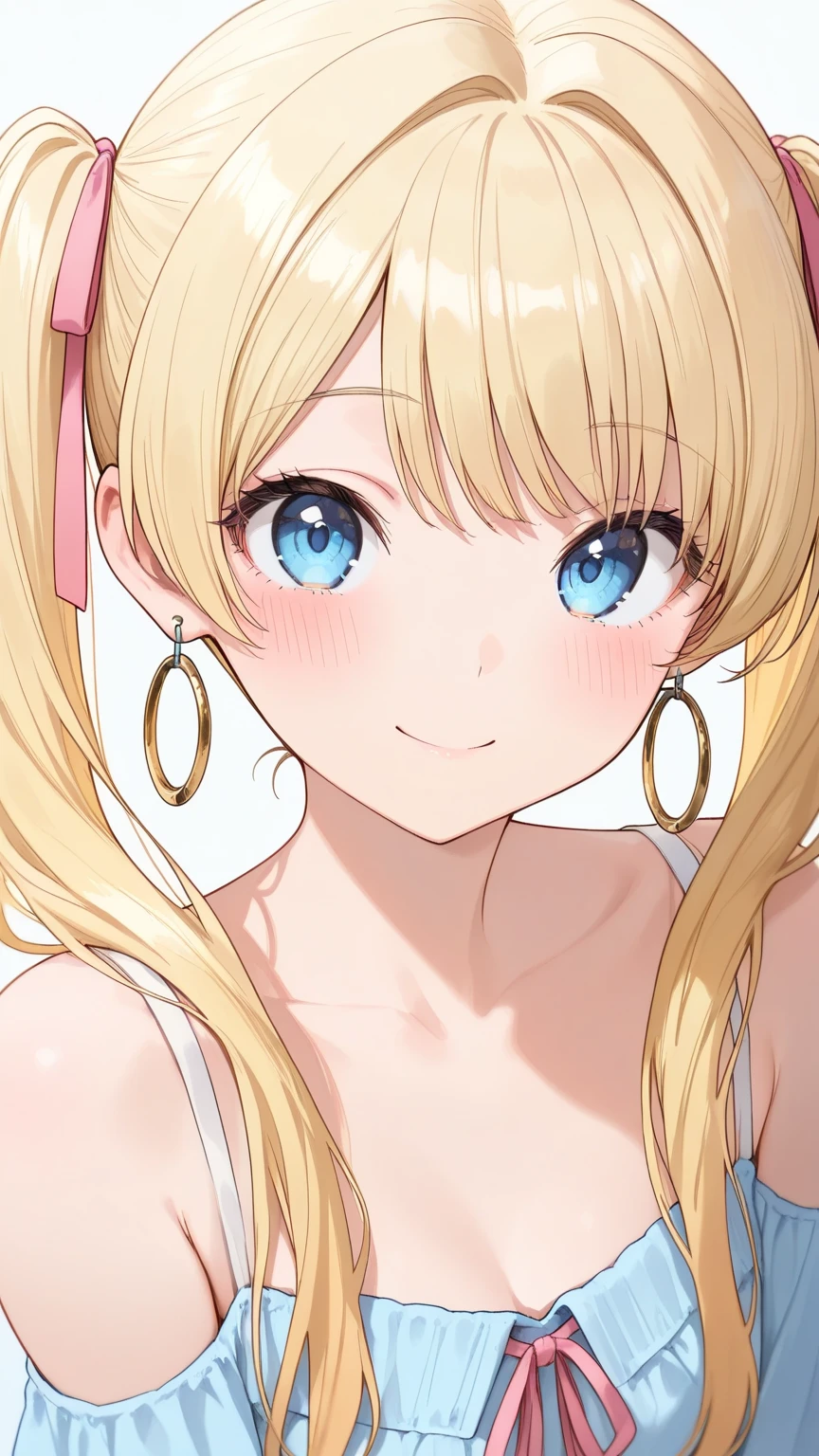 masterpiece, best quality, highly detailed, ultra high res, ayase arisa, kitagawa marin, 1girl, solo, hair ornament, flower in hair, blonde hair, glossy lips, full lips, choker, lingerie