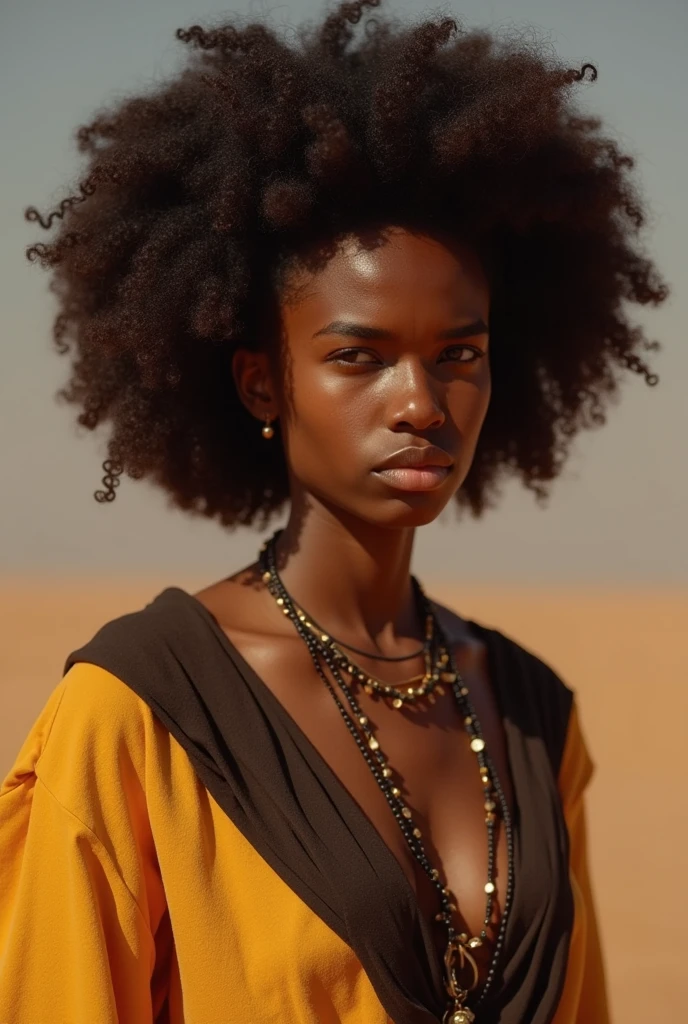 adolescente negro, 15anos, cabelo drop fade crespo, corpo inteiro, armadura baseada na africa, stone left arm
