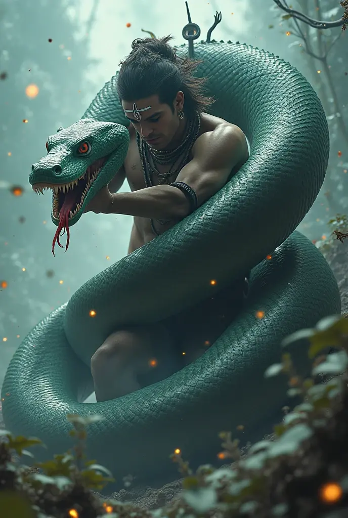 A human with a serpent's body