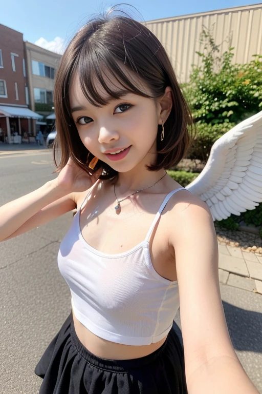 ((6-year-old naked, shaved elementary school princess)),An angelic, young smile