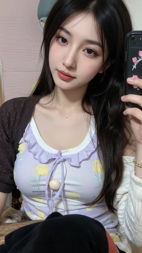 (lifelike, high resolution:1.3), 1 girl with a perfect figure, The face shape and eyes are super beautiful,Random Hairstyle,Random decoration,Random tattoos, Random color vest:1.2,Random style shorts:1.2, Big boobs,Showing cleavage